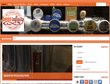 Tablet Screenshot of beerinfinity.com